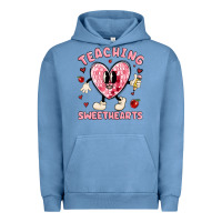 Pigment Pebble Blue teaching sweethearts Urban Hoodie - MaliasSmallBusiness