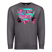 Charcoal Heather fuck cancer Premium Sweatshirt - AdoDesignShop