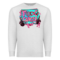 Oatmeal Heather fuck cancer Premium Sweatshirt - AdoDesignShop