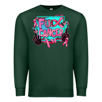 Sports Green fuck cancer Premium Sweatshirt - AdoDesignShop