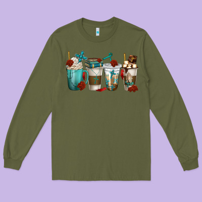 Long Sleeve Tee faith coffee cups
