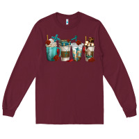 Burgundy faith coffee cups Long Sleeve Tee - texasbilliewilder