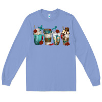 Colony Blue faith coffee cups Long Sleeve Tee - texasbilliewilder