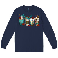 Navy faith coffee cups Long Sleeve Tee - texasbilliewilder