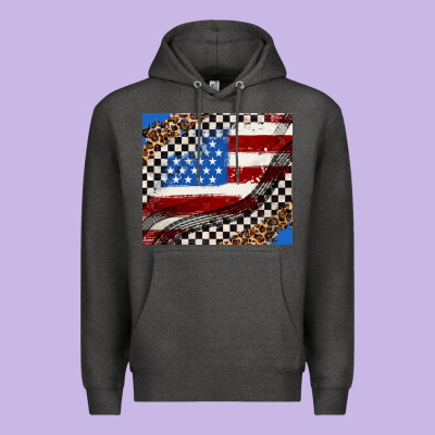 American Flag And Race Flag Premium Hoodie Designed By Adodesignshop