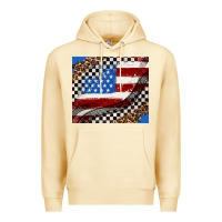 Pina Colada American flag and race flag Premium Hoodie - AdoDesignShop