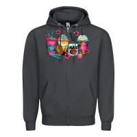 Smoke hairstylist coffee cups Zipper Hoodie - Zillion Design Studio