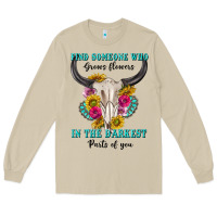 Mushroom find someone who in the darkest parts of you Long Sleeve Tee - texasbilliewilder