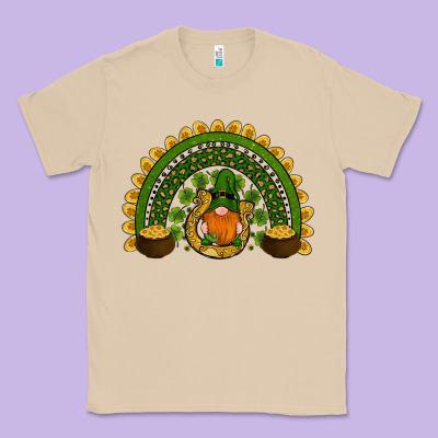 St Patricks Day Rainbow Classic Tee Designed By Ranaportraitstore