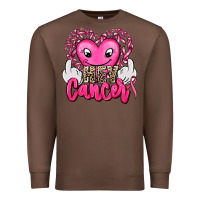 Chestnut hey cancer with middle fingers Premium Sweatshirt - AdoDesignShop