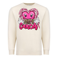 Sandshell hey cancer with middle fingers Premium Sweatshirt - AdoDesignShop