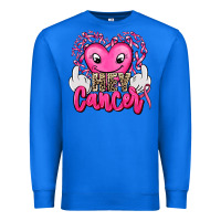 True Royal hey cancer with middle fingers Premium Sweatshirt - AdoDesignShop