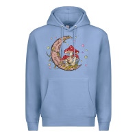 Colony Blue moon and mushrooms Premium Hoodie - MaliasSmallBusiness
