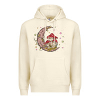 Sandshell moon and mushrooms Premium Hoodie - MaliasSmallBusiness