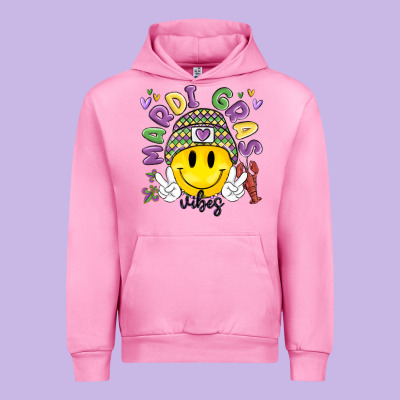 Mardi Gras Vibes Urban Hoodie Designed By Maliassmallbusiness