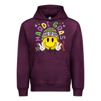 Mauve Wine mardi gras vibes Urban Hoodie - MaliasSmallBusiness