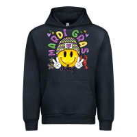 Navy mardi gras vibes Urban Hoodie - MaliasSmallBusiness