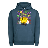 Pigment Midnight Navy mardi gras vibes Urban Hoodie - MaliasSmallBusiness