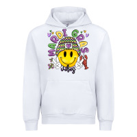 White mardi gras vibes Urban Hoodie - MaliasSmallBusiness