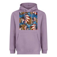 Lavender 4th of july indian headdress seamless pattern Heavyweight Hoodie - HRA Design Shop