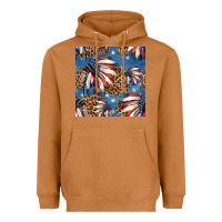 Meerkat 4th of july indian headdress seamless pattern Heavyweight Hoodie - HRA Design Shop