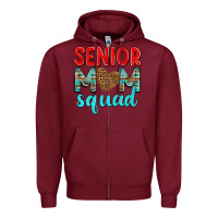 Senior Mom Squad Zipper Hoodie | Teevron