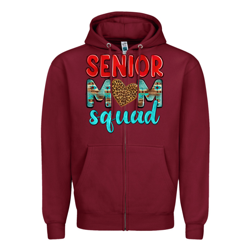 Senior Mom Squad Zipper Hoodie by texasbilliewilder | Teevron
