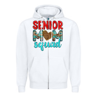 White senior mom squad Zipper Hoodie - texasbilliewilder