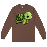 Chestnut cute turtle Long Sleeve Tee - Zillion Design Studio