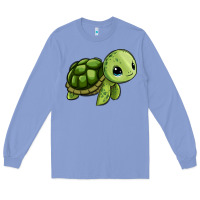 Colony Blue cute turtle Long Sleeve Tee - Zillion Design Studio