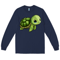 Navy cute turtle Long Sleeve Tee - Zillion Design Studio