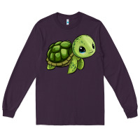 Plum cute turtle Long Sleeve Tee - Zillion Design Studio