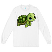 White cute turtle Long Sleeve Tee - Zillion Design Studio