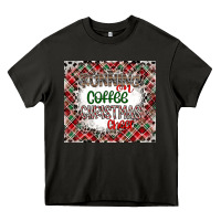 Asphalt Running on Coffee And Christmas Heavy Core Tee - CowhideDigitalArt
