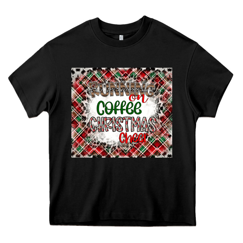 Running On Coffee And Christmas Heavy Core Tee by CowhideDigitalArt | Teevron