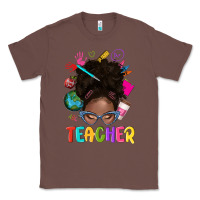 Chestnut teacher afro messy bun Classic Tee - texasbilliewilder