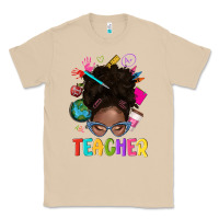 Mushroom teacher afro messy bun Classic Tee - texasbilliewilder