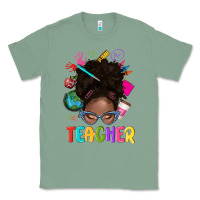 Sage teacher afro messy bun Classic Tee - texasbilliewilder