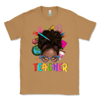 Toasted Coconut teacher afro messy bun Classic Tee - texasbilliewilder