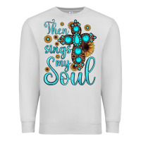 Dove Grey then sings my soul cross Premium Sweatshirt - JahusDesignShop