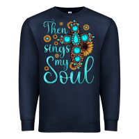 Navy then sings my soul cross Premium Sweatshirt - JahusDesignShop