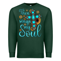Sports Green then sings my soul cross Premium Sweatshirt - JahusDesignShop
