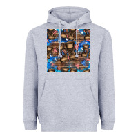 Heather Grey 4th of juky veteran boots seamless pattern Heavyweight Hoodie - HRA Design Shop