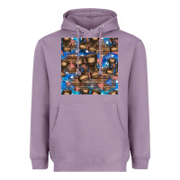Lavender 4th of juky veteran boots seamless pattern Heavyweight Hoodie - HRA Design Shop