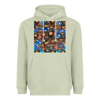 4th Of Juky Veteran Boots Seamless Pattern Heavyweight Hoodie | Teevron