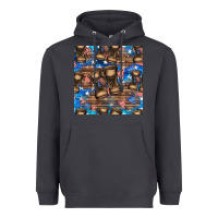 Smoke 4th of juky veteran boots seamless pattern Heavyweight Hoodie - HRA Design Shop