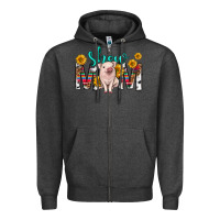 Charcoal Heather show mom mothers day Zipper Hoodie - texasbilliewilder