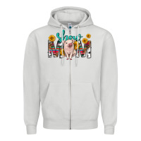 Dove Grey show mom mothers day Zipper Hoodie - texasbilliewilder