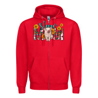 Red show mom mothers day Zipper Hoodie - texasbilliewilder