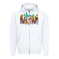 White show mom mothers day Zipper Hoodie - texasbilliewilder